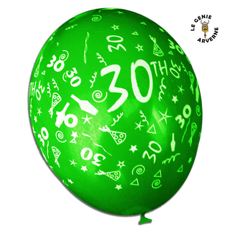 Ballon anniversaire 30 ans- Ballons - Décoration de salle