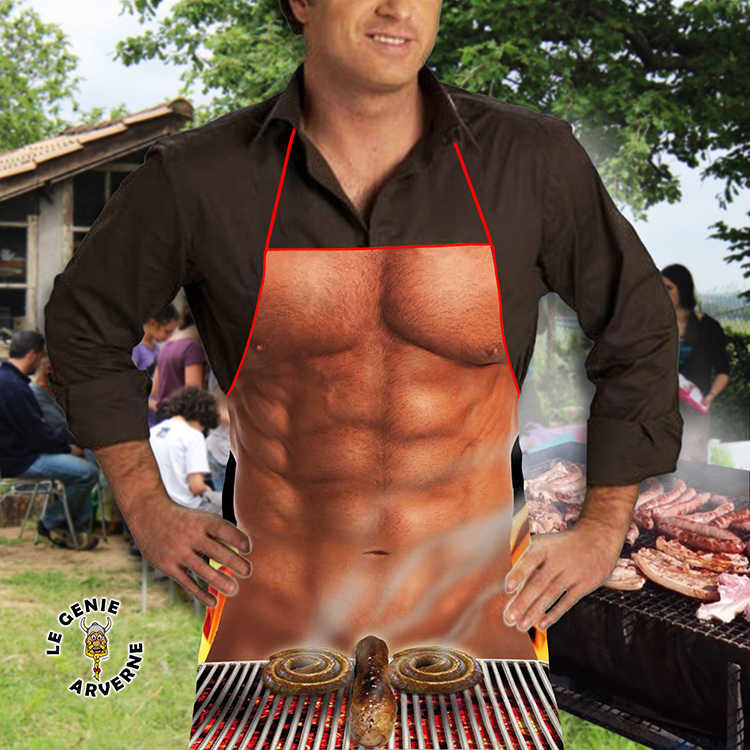 Gift-tablier de cuisine homme sexy nue barbecue humour cooking