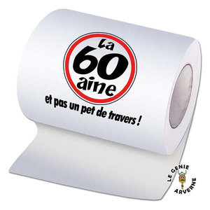 Kas Design - Papier Toilette Anniversaire Humoristique - Papier